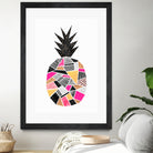 Pretty Pineapple by Elisabeth Fredriksson on GIANT ART - pink digital painting