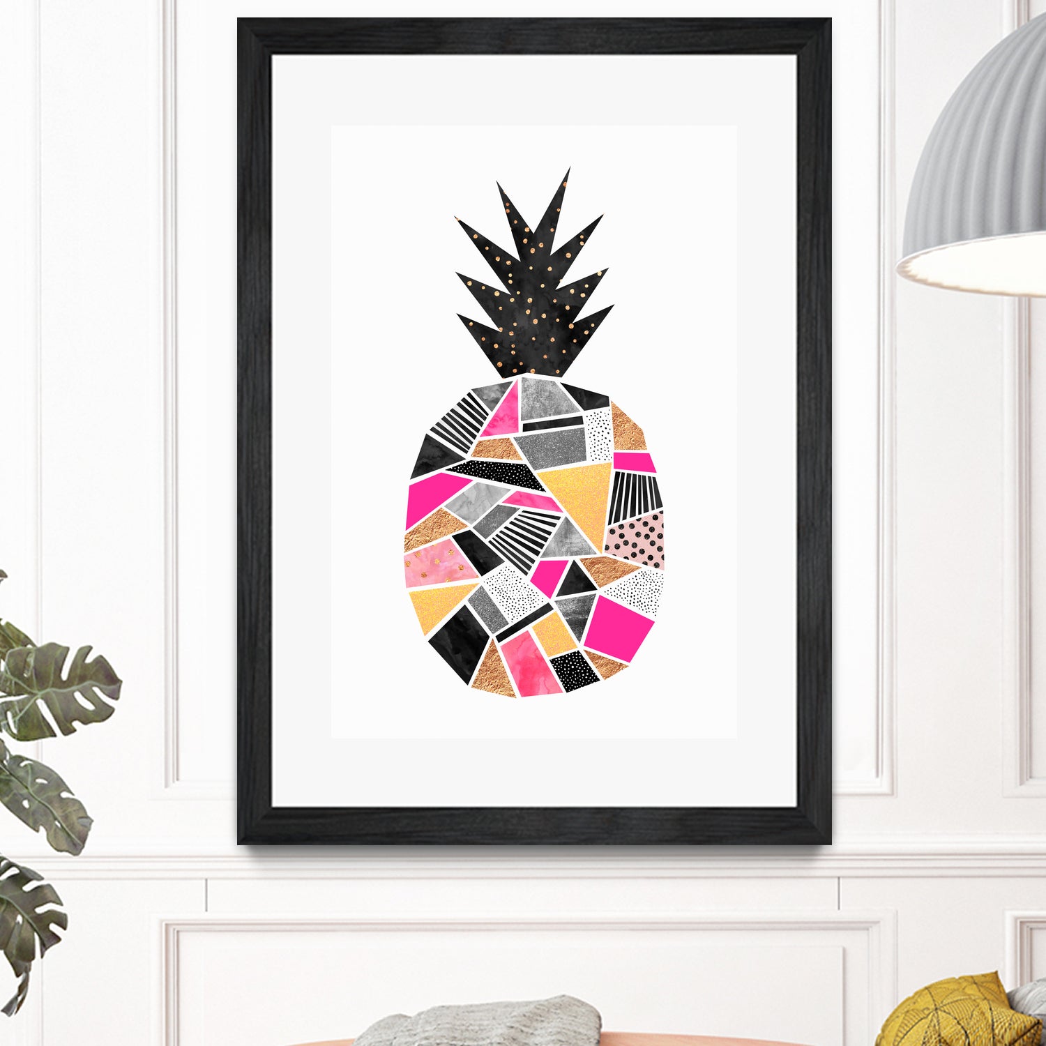 Pretty Pineapple by Elisabeth Fredriksson on GIANT ART - pink digital painting