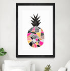 Pretty Pineapple by Elisabeth Fredriksson on GIANT ART - pink digital painting