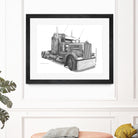 Redbubble Kenworth W900 by steve pearcy on GIANT ART - white digital painting