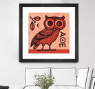 Athena's Owl by Scott Partridge on GIANT ART - red mixed media