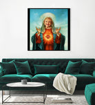 The Golden Girls Betty White Jesus Christ by Nguyet Nguyen Thi Bich on GIANT ART - white digital drawing