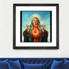 The Golden Girls Betty White Jesus Christ by Nguyet Nguyen Thi Bich on GIANT ART - white digital drawing