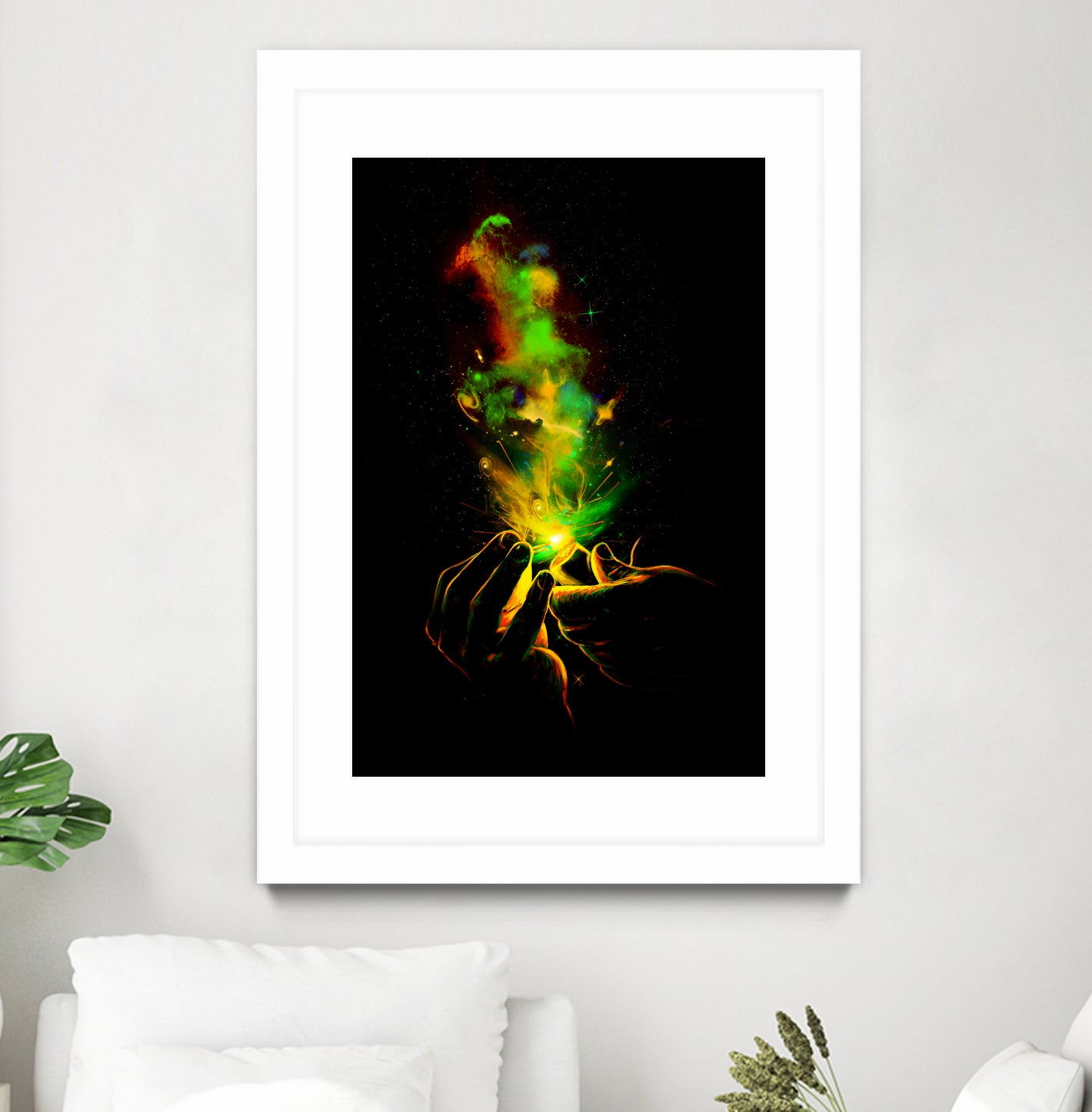 Light It Up by Francis Mi Oza on GIANT ART - green digital drawing