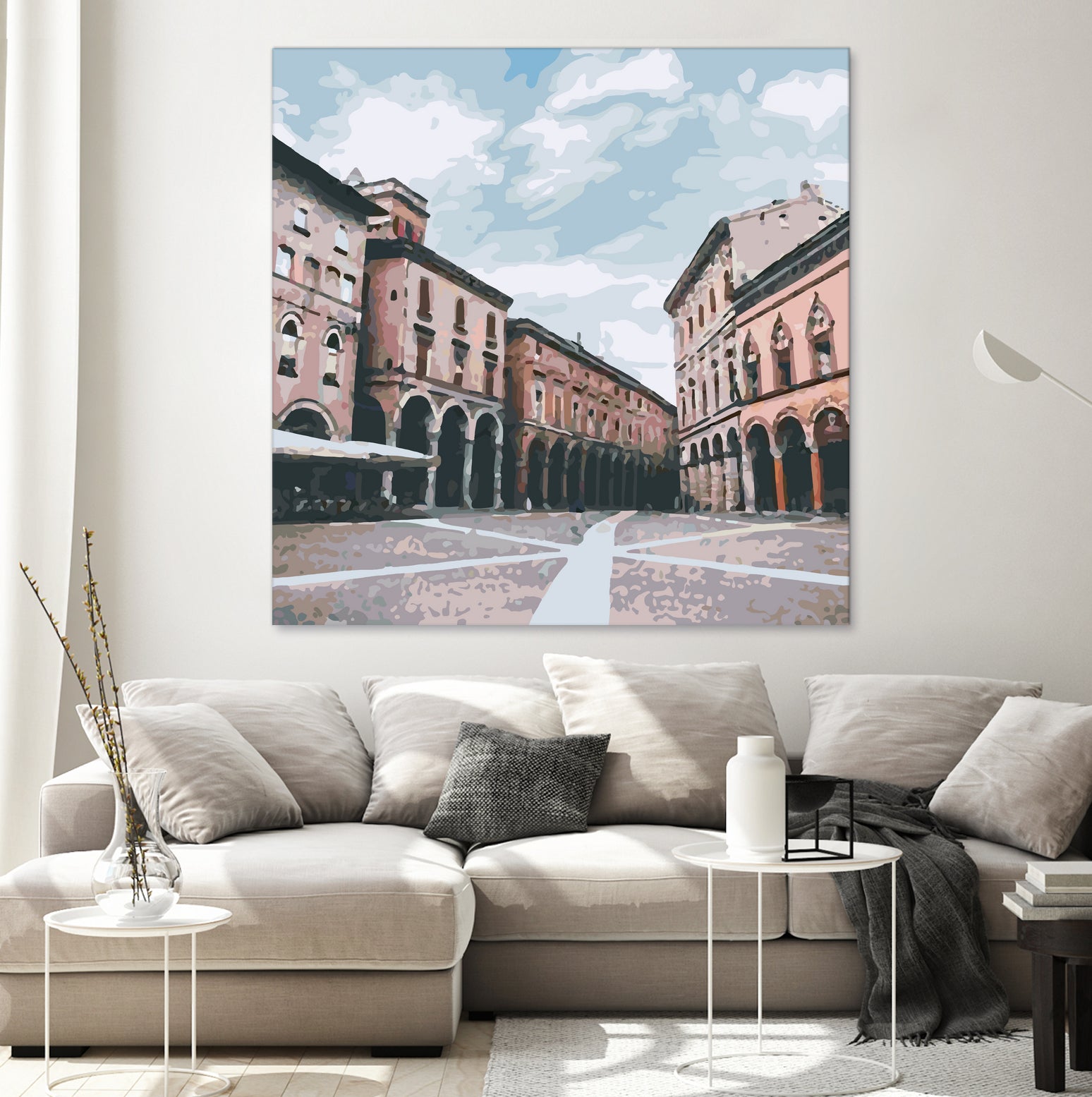 Bologna, Italy by Katarina Kasom on GIANT ART - orange digital painting