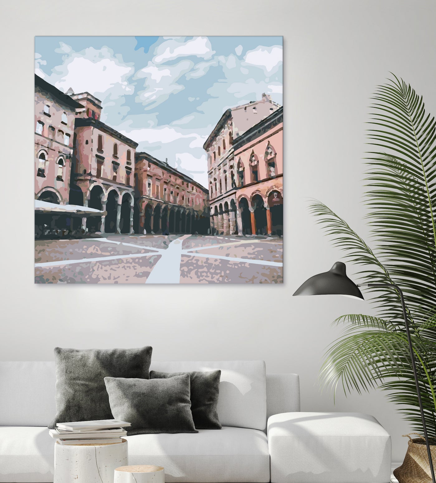 Bologna, Italy by Katarina Kasom on GIANT ART - orange digital painting