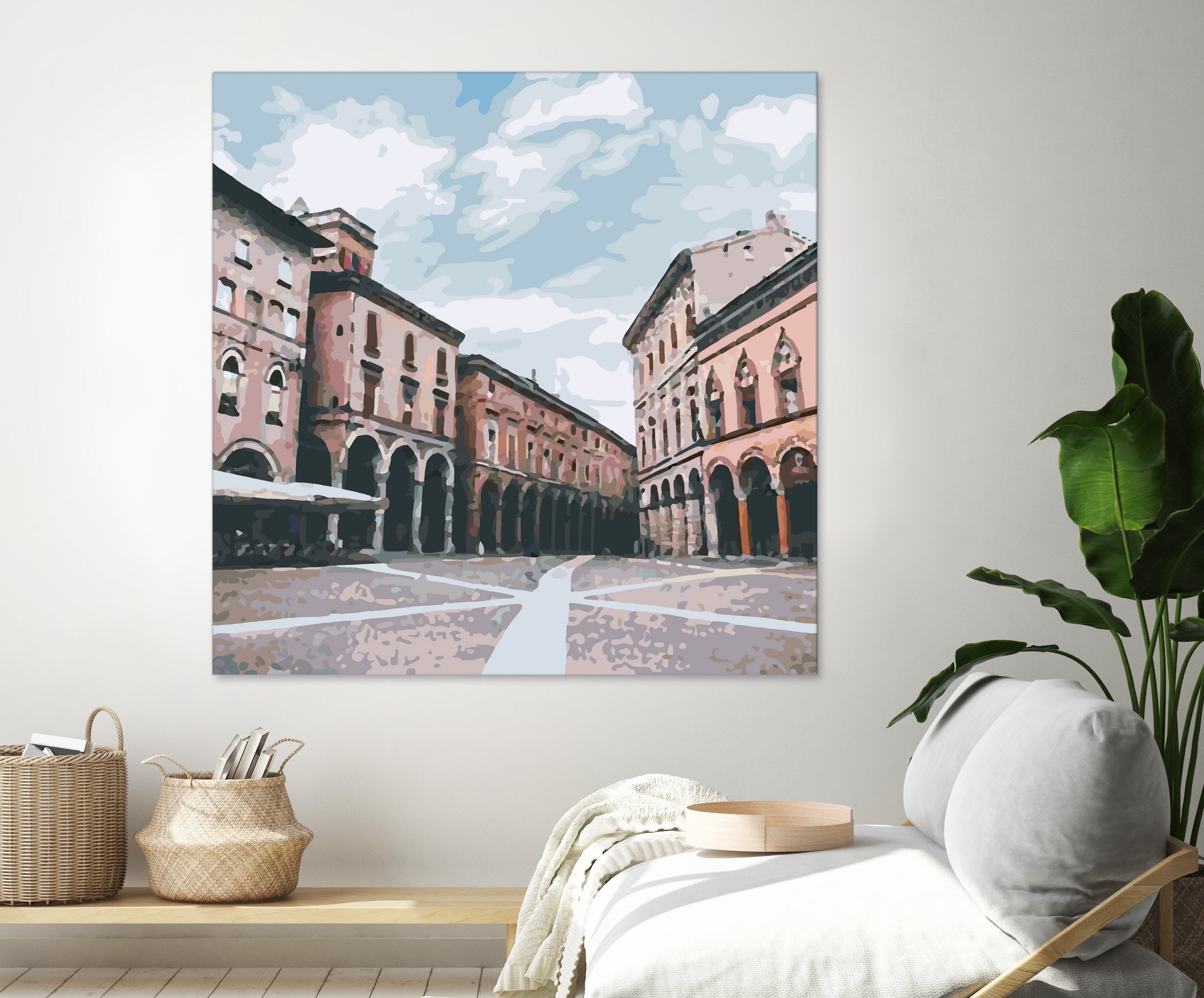 Bologna, Italy by Katarina Kasom on GIANT ART - orange digital painting