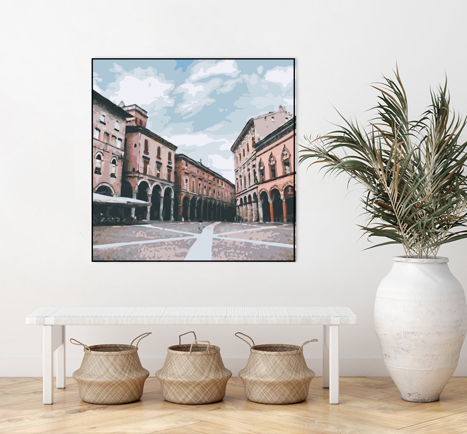 Bologna, Italy by Katarina Kasom on GIANT ART - orange digital painting