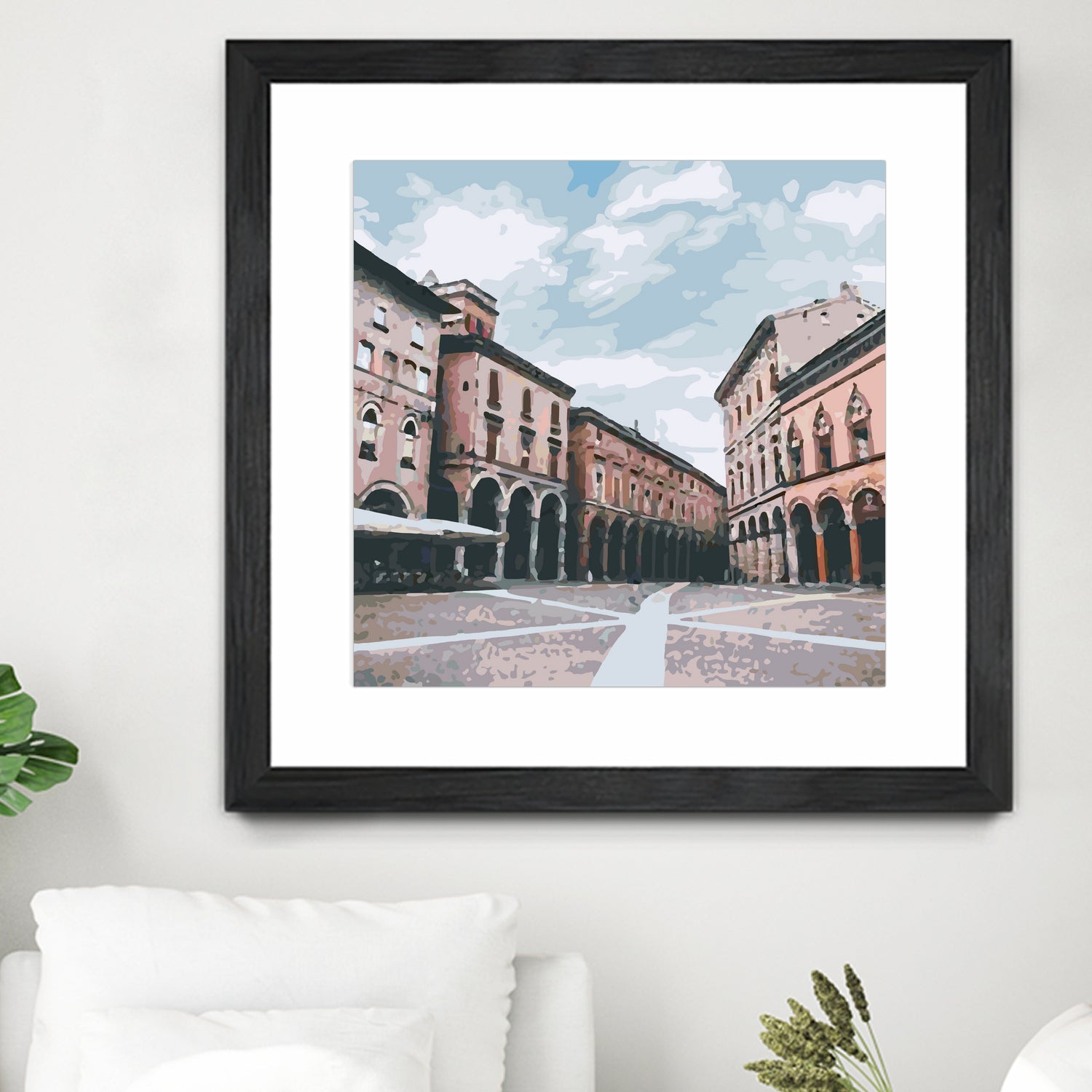 Bologna, Italy by Katarina Kasom on GIANT ART - orange digital painting