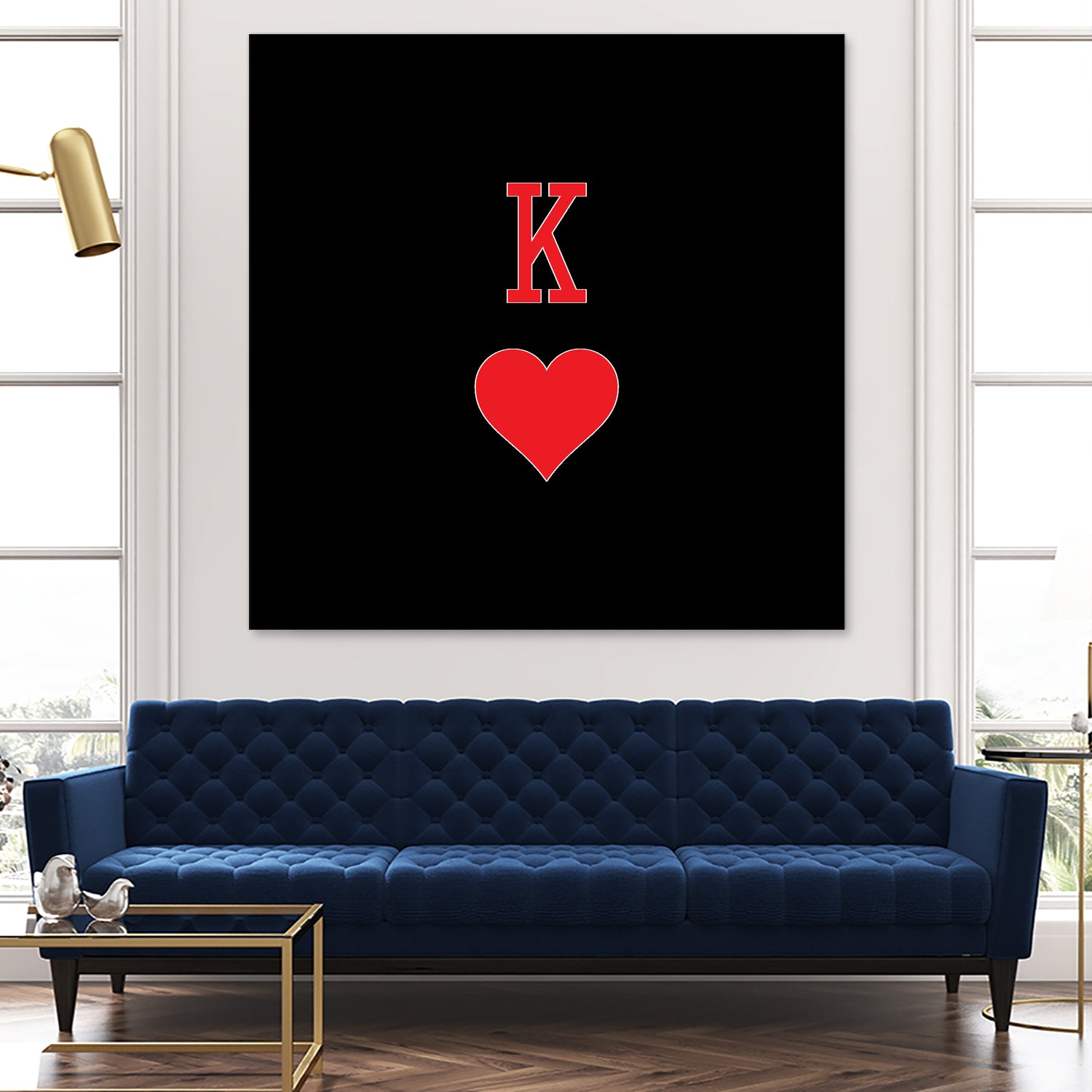 KING OF HEARTS by Alexander Tonetti on GIANT ART - red digital drawing