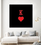 KING OF HEARTS by Alexander Tonetti on GIANT ART - red digital drawing