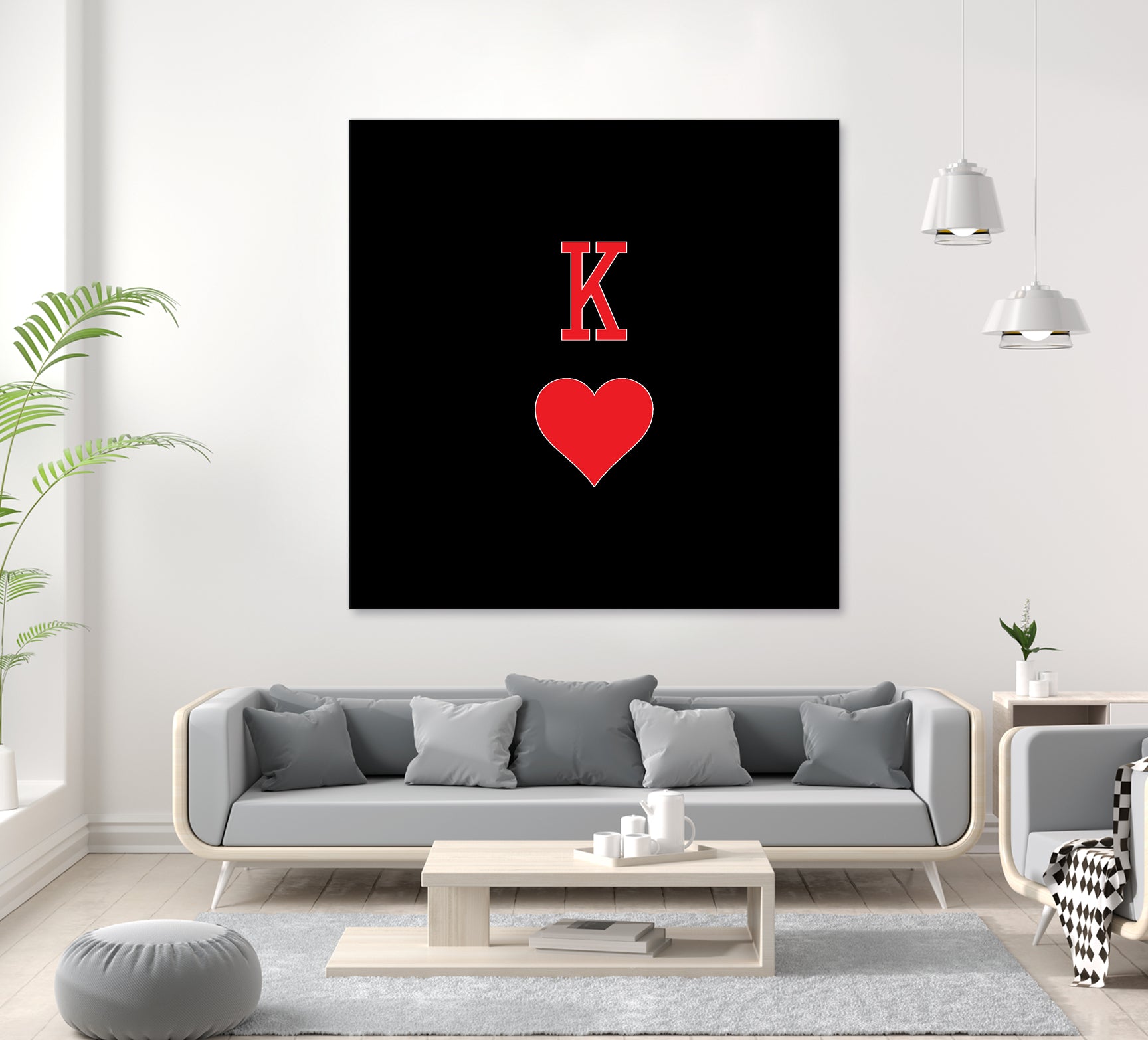 KING OF HEARTS by Alexander Tonetti on GIANT ART - red digital drawing