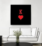 KING OF HEARTS by Alexander Tonetti on GIANT ART - red digital drawing