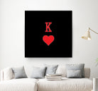 KING OF HEARTS by Alexander Tonetti on GIANT ART - red digital drawing