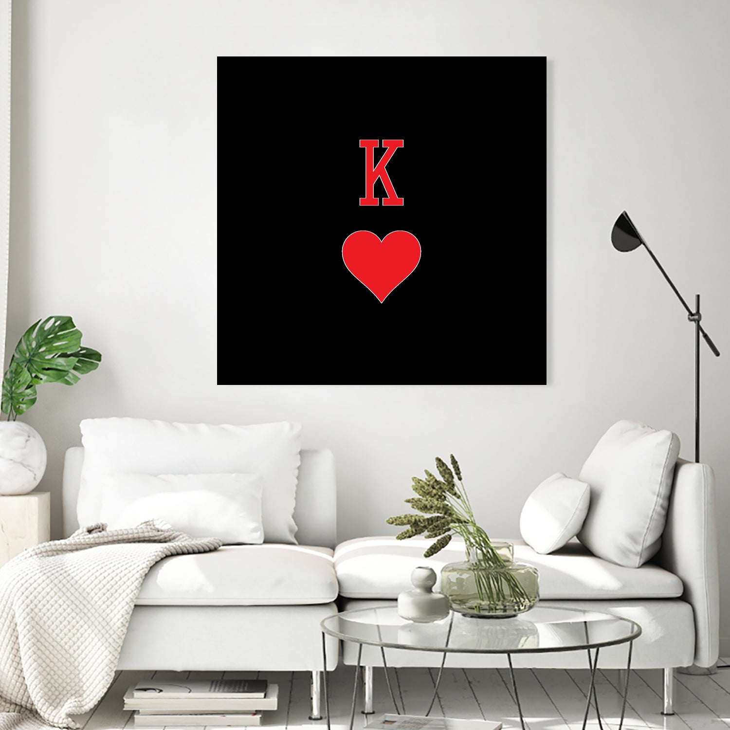 KING OF HEARTS by Alexander Tonetti on GIANT ART - red digital drawing