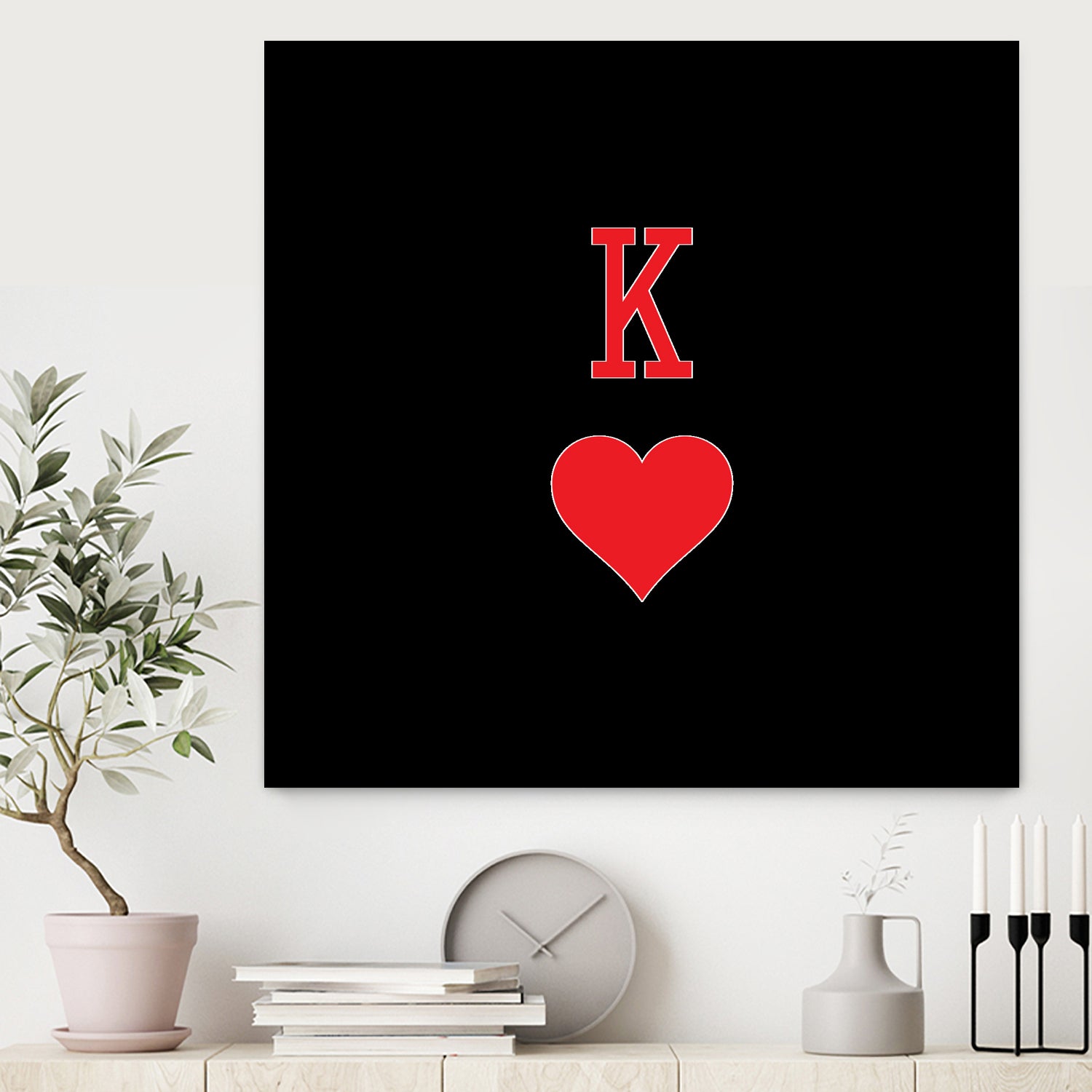 KING OF HEARTS by Alexander Tonetti on GIANT ART - red digital drawing