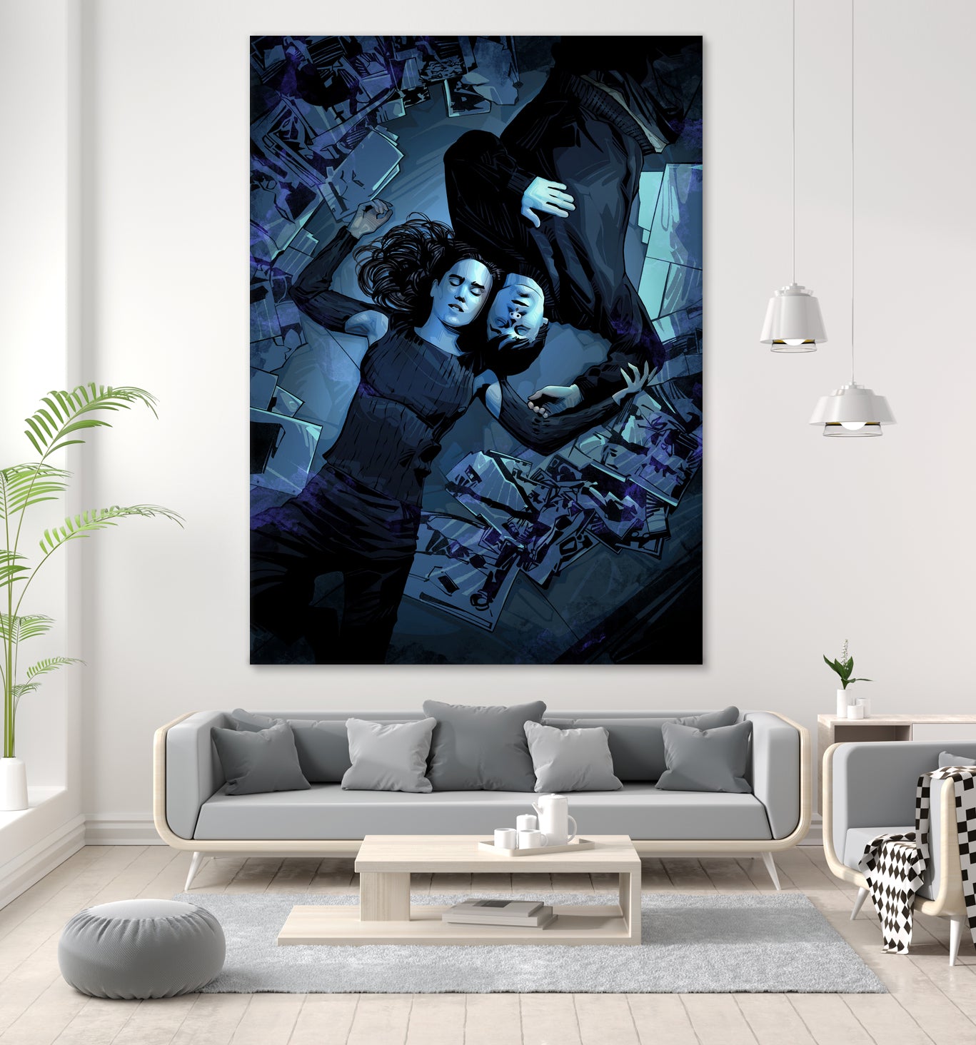 Requiem For A Dream by Nikita Abakumov on GIANT ART - blue digital painting