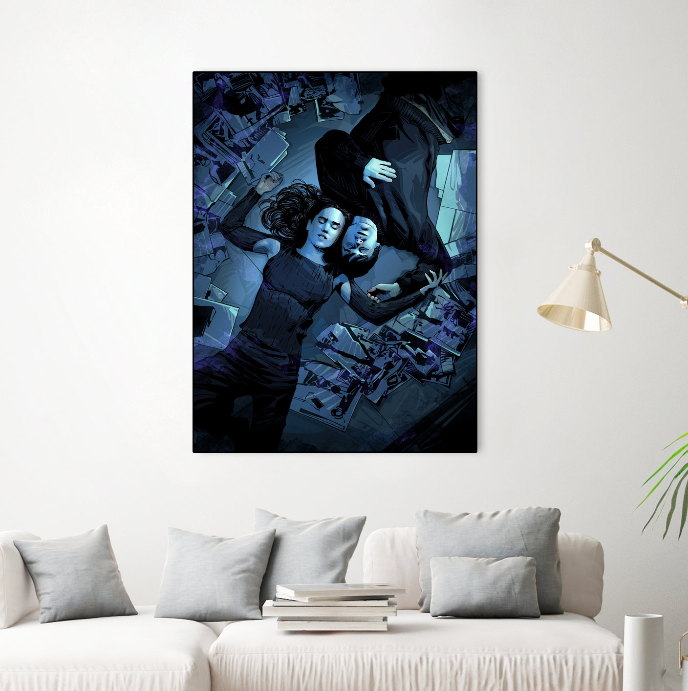 Requiem For A Dream by Nikita Abakumov on GIANT ART - blue digital painting