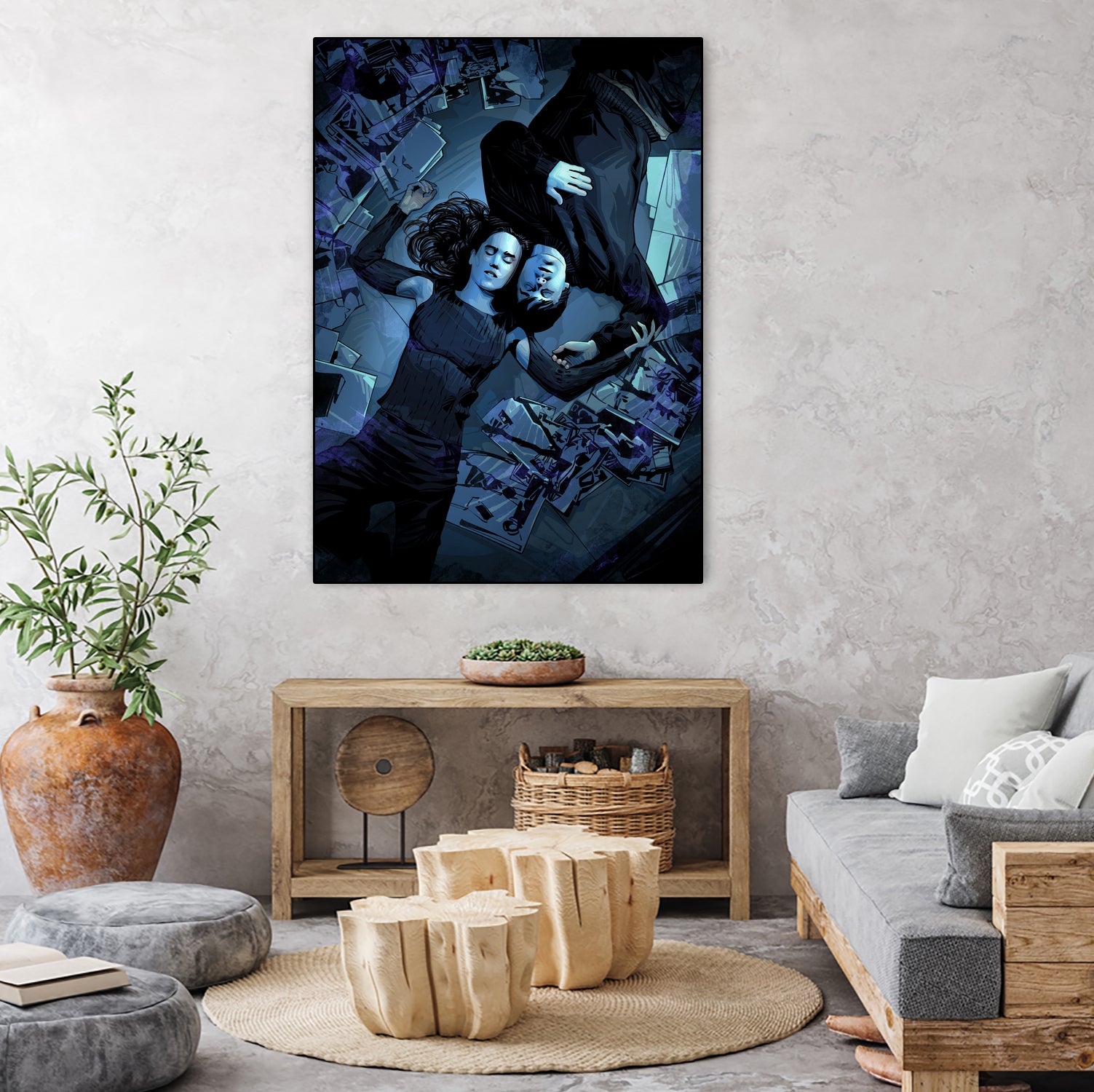 Requiem For A Dream by Nikita Abakumov on GIANT ART - blue digital painting