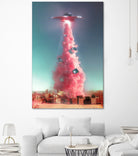 Extraterrestrial Espionage by Jonas Loose on GIANT ART - pink photo manipulation