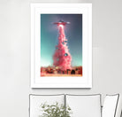 Extraterrestrial Espionage by Jonas Loose on GIANT ART - pink photo manipulation