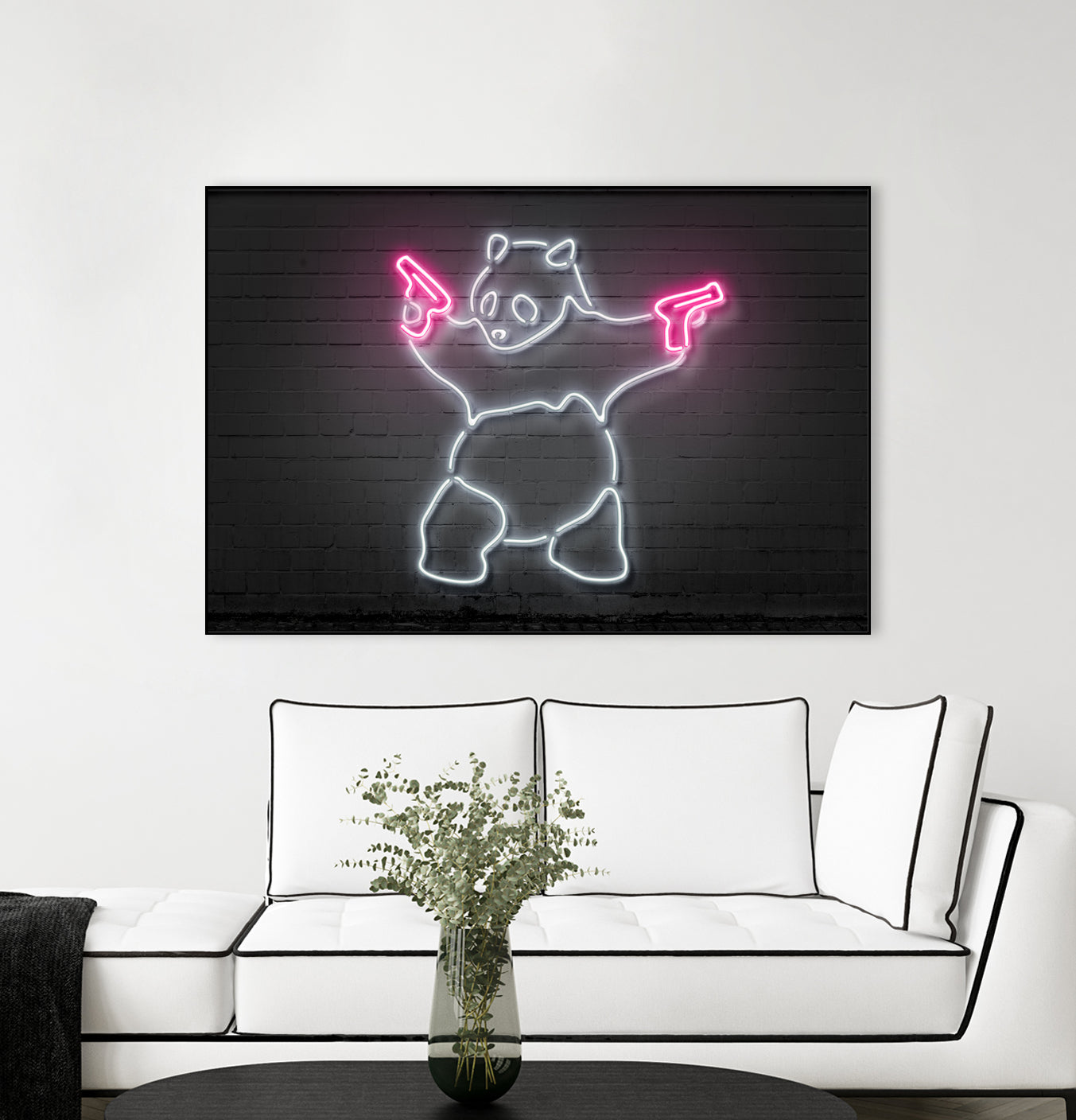 Panda by Octavian Mihai Mielu on GIANT ART - white 3d art