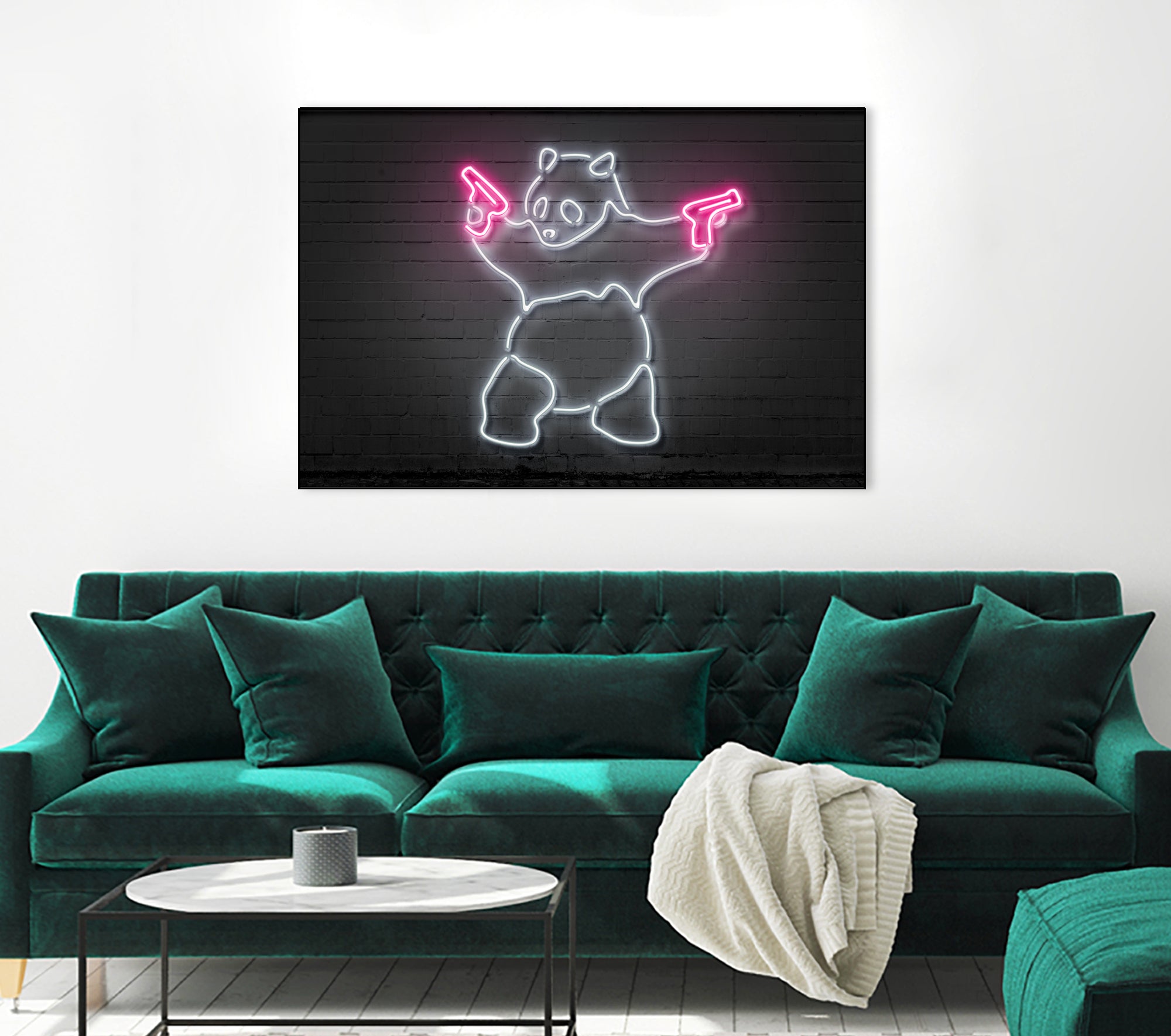 Panda by Octavian Mihai Mielu on GIANT ART - white 3d art