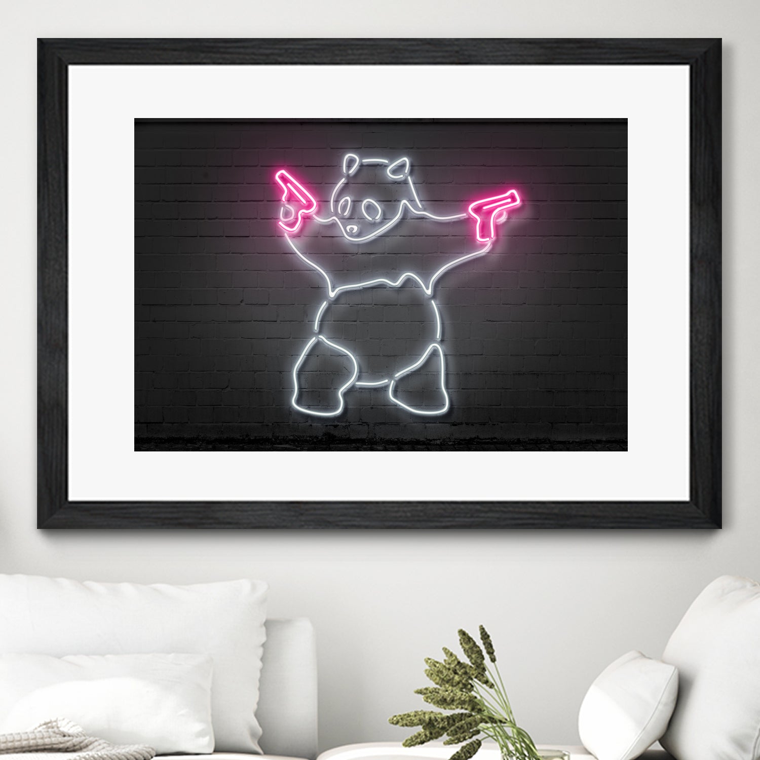 Panda by Octavian Mihai Mielu on GIANT ART - white 3d art