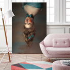 Upside Down Girl by Jonas Loose on GIANT ART - blue photo manipulation