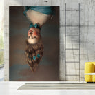 Upside Down Girl by Jonas Loose on GIANT ART - blue photo manipulation