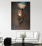 Upside Down Girl by Jonas Loose on GIANT ART - blue photo manipulation