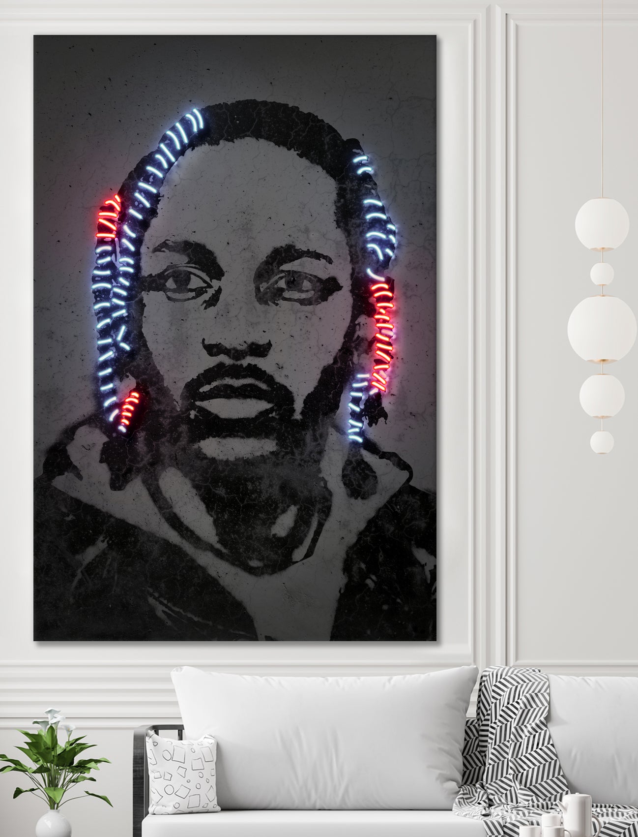 Kendrick Lamar by Octavian Mihai Mielu on GIANT ART - gray digital painting