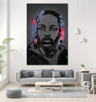 Kendrick Lamar by Octavian Mihai Mielu on GIANT ART - gray digital painting