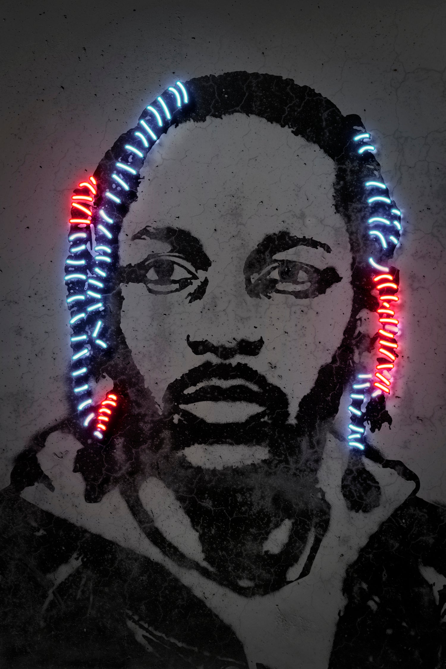 Kendrick Lamar by Octavian Mihai Mielu on GIANT ART - gray digital painting