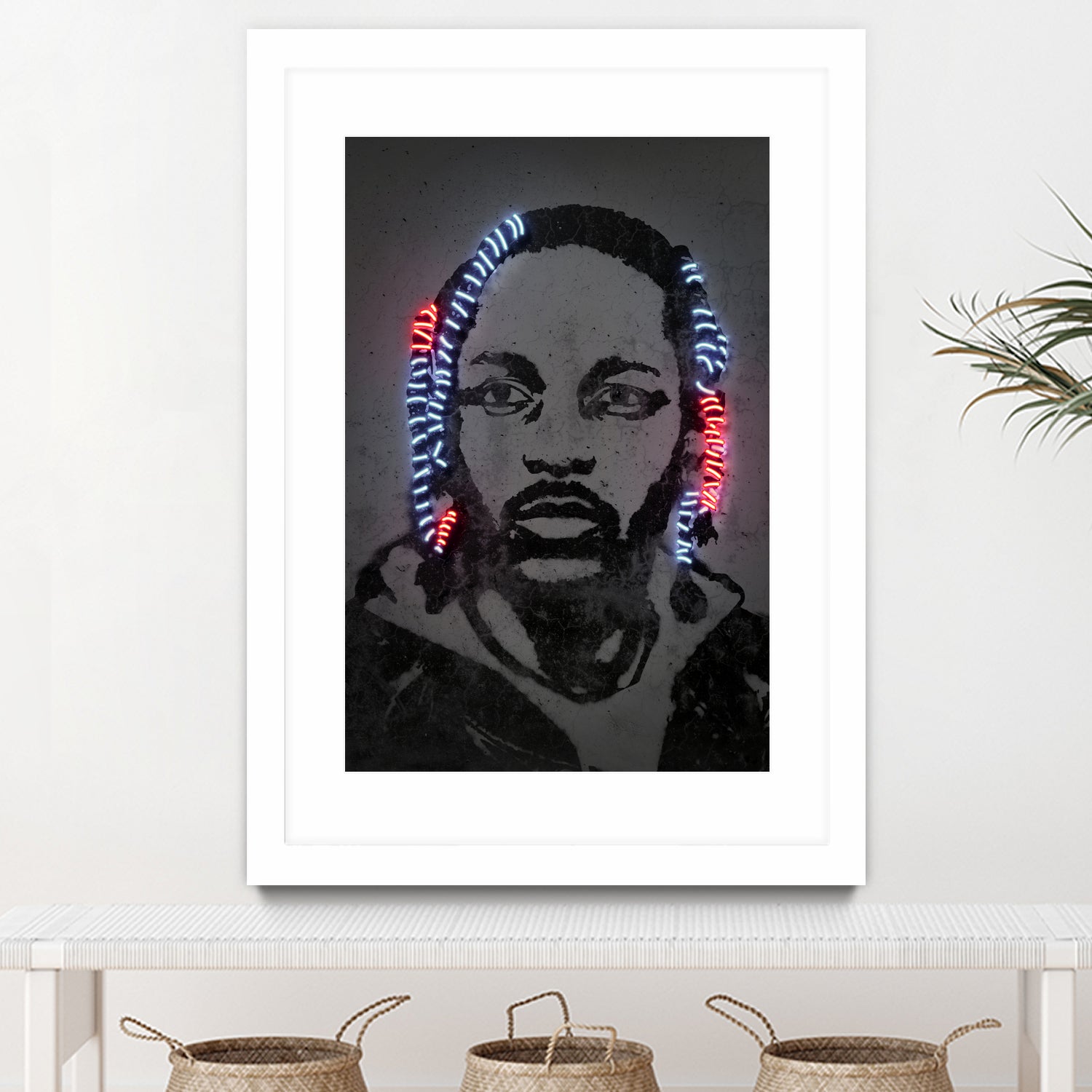 Kendrick Lamar by Octavian Mihai Mielu on GIANT ART - gray digital painting