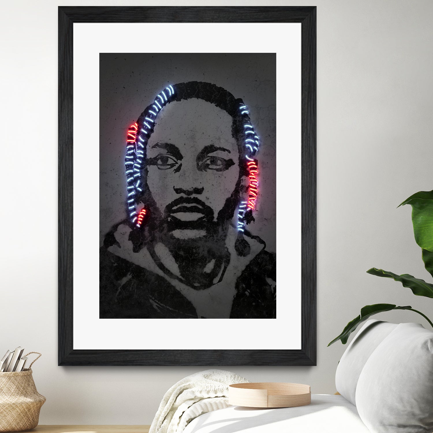 Kendrick Lamar by Octavian Mihai Mielu on GIANT ART - gray digital painting