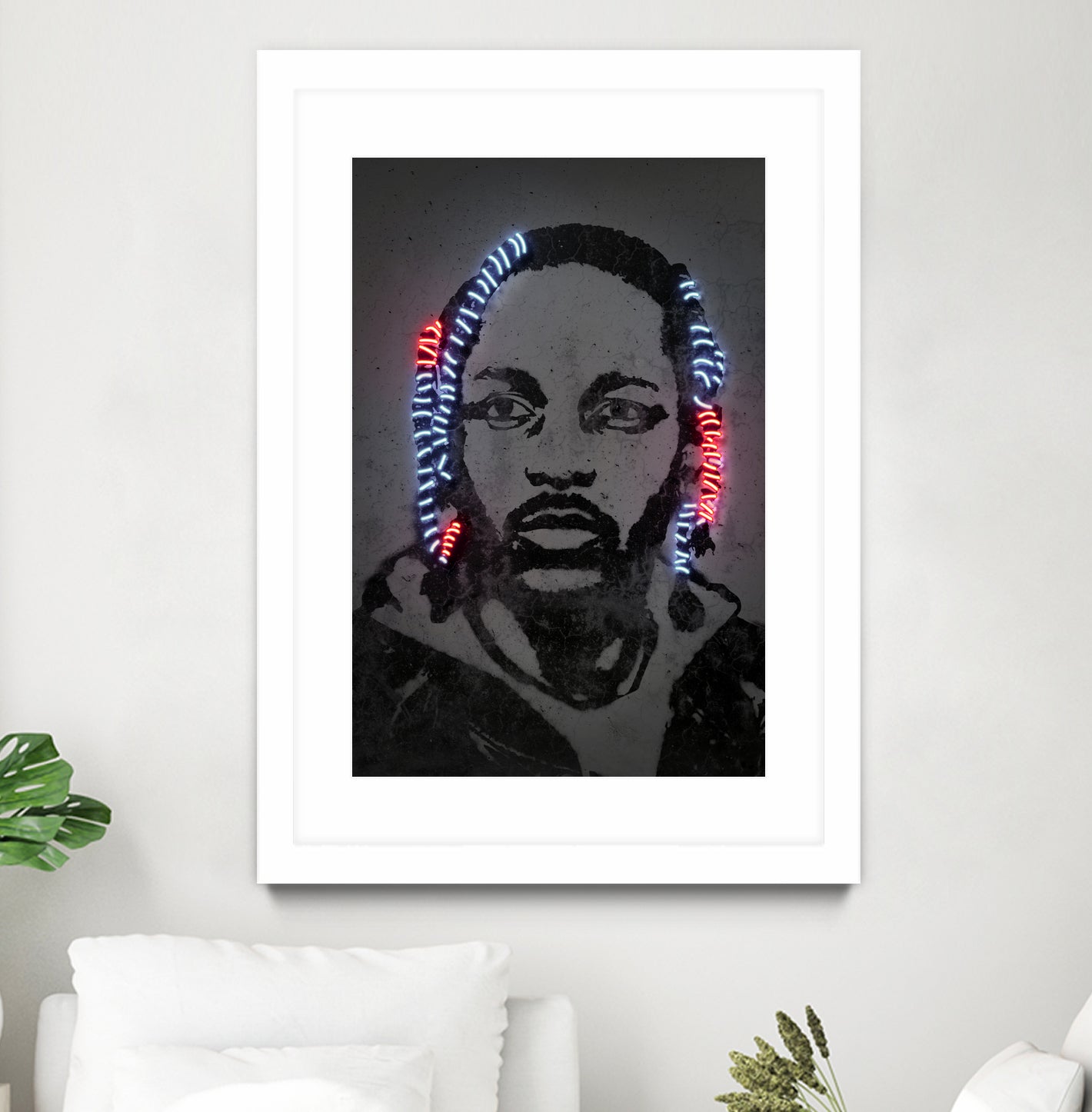 Kendrick Lamar by Octavian Mihai Mielu on GIANT ART - gray digital painting