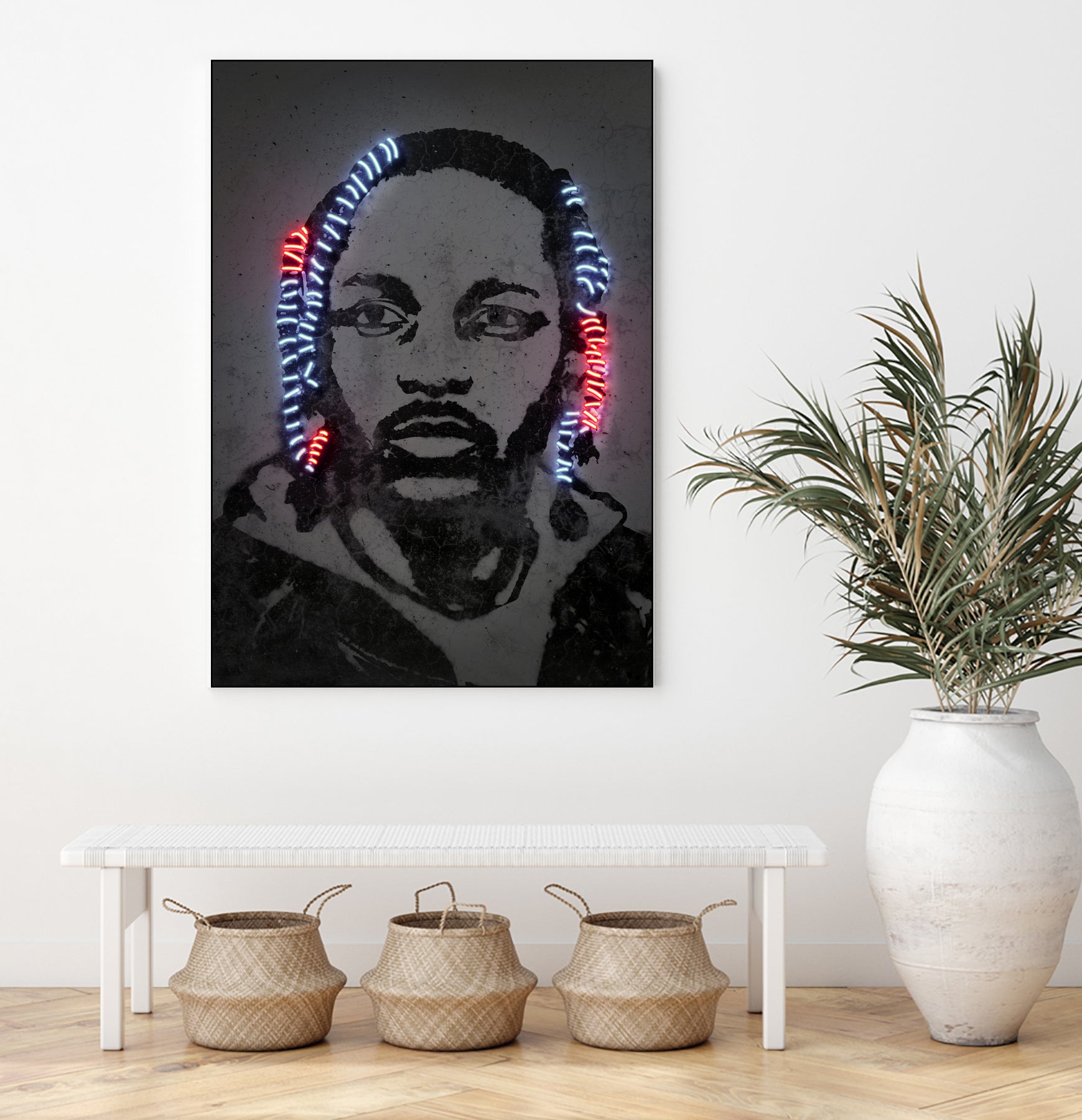 Kendrick Lamar by Octavian Mihai Mielu on GIANT ART - gray digital painting