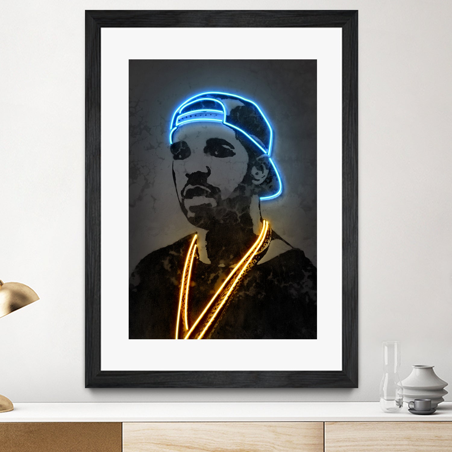 Drake by Octavian Mihai Mielu on GIANT ART - blue digital painting