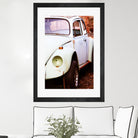 beetle vw by Roxane Barré on GIANT ART - fuchsia photo illustration