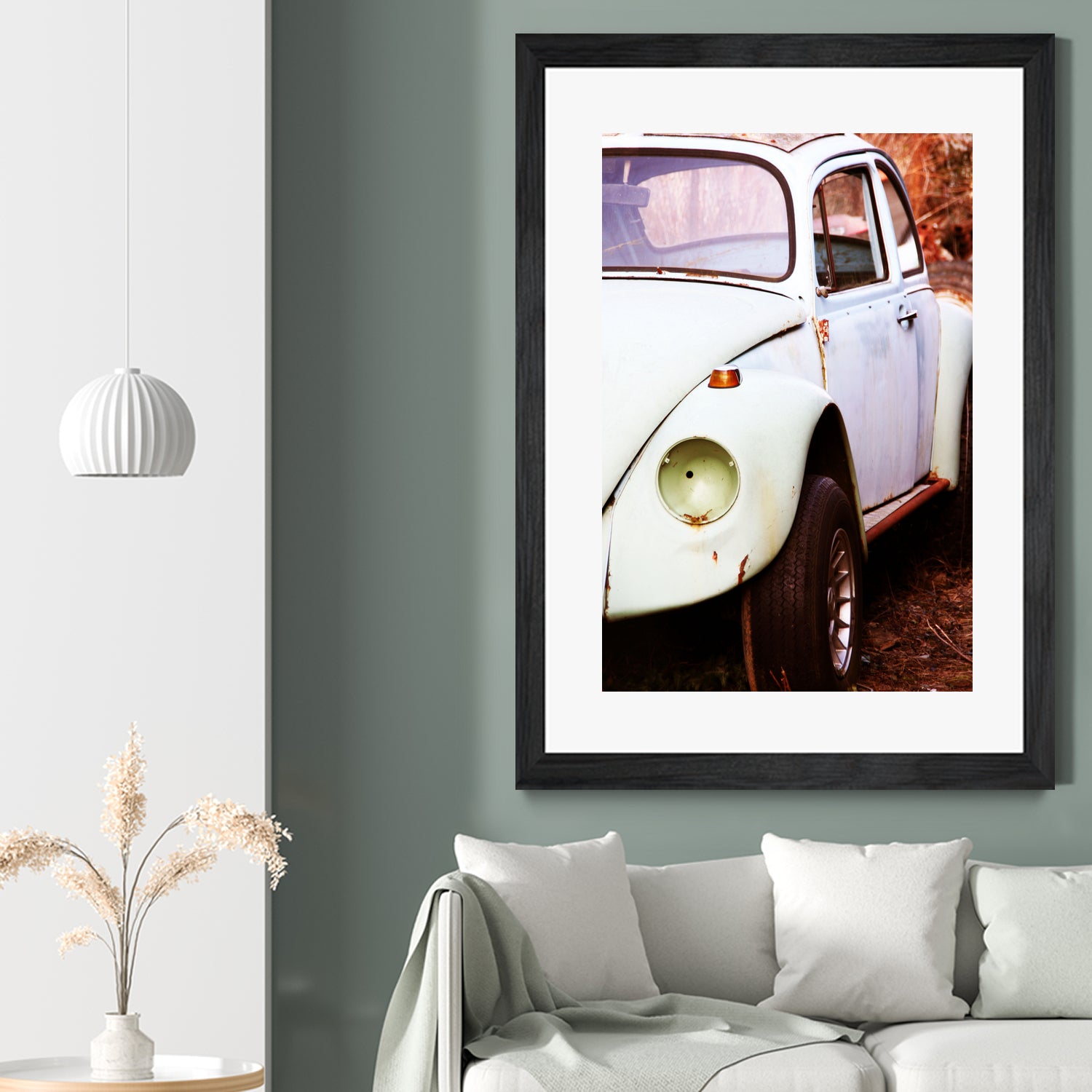 beetle vw by Roxane Barré on GIANT ART - fuchsia photo illustration