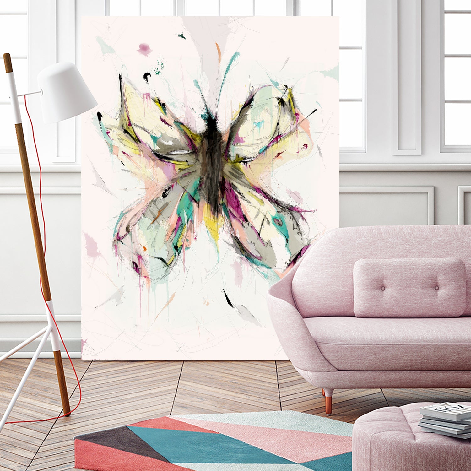 Butterfly by Parker Gibson on GIANT ART - pink digital painting