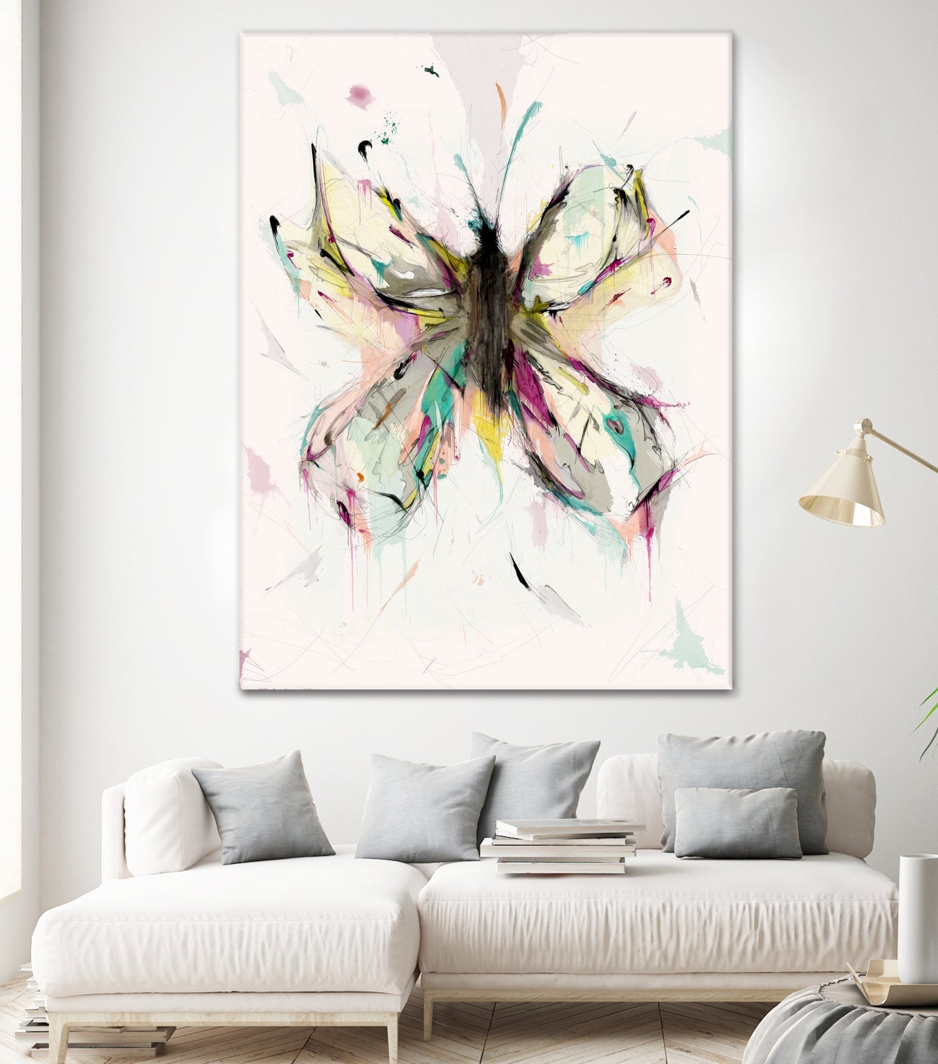 Butterfly by Parker Gibson on GIANT ART - pink digital painting