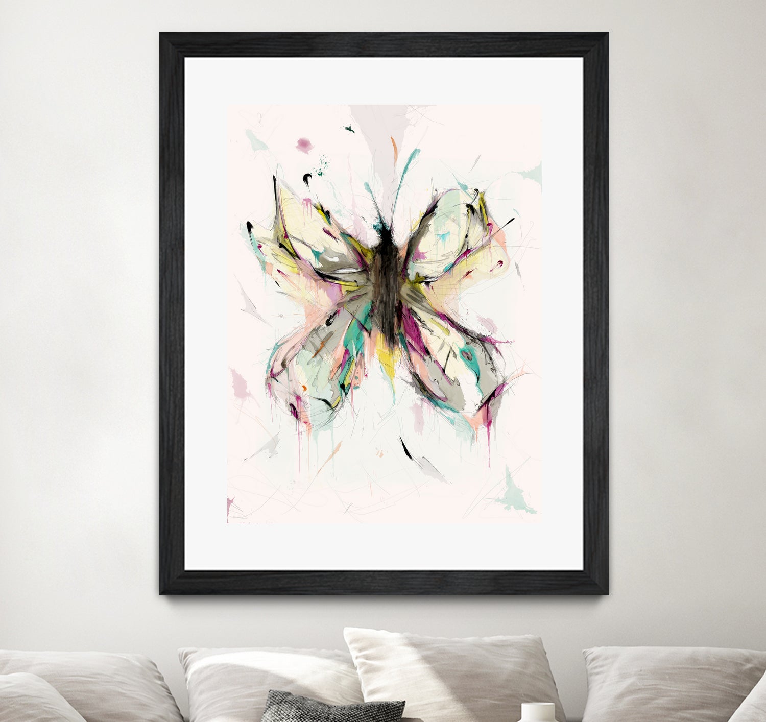 Butterfly by Parker Gibson on GIANT ART - pink digital painting