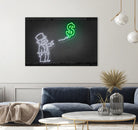 Dollar Balloon by Octavian Mihai Mielu on GIANT ART - green 3d art