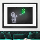 Dollar Balloon by Octavian Mihai Mielu on GIANT ART - green 3d art