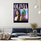 Olivia Rodrigo 90s Vintage by Nguyet Nguyen Thi Bich on GIANT ART - black digital painting