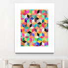 Colorful Cubes by Elisabeth Fredriksson on GIANT ART - pink digital painting