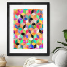 Colorful Cubes by Elisabeth Fredriksson on GIANT ART - pink digital painting