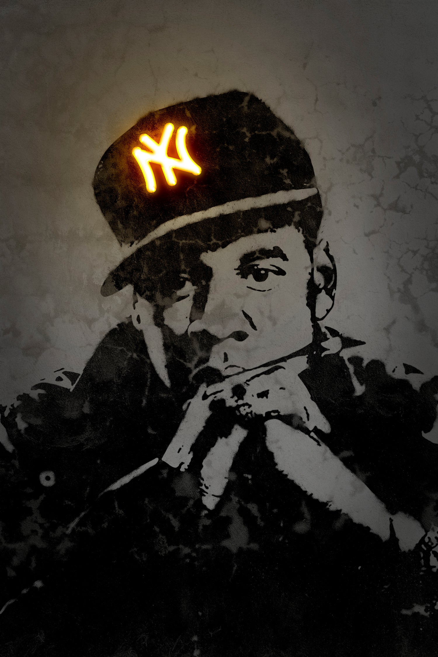 Jay Z by Octavian Mihai Mielu on GIANT ART - gray digital painting